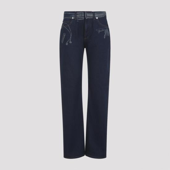 JEAN PAUL GAULTIER Women Denim Pants 2601WTR060D027 57 VINTAGE BLUE