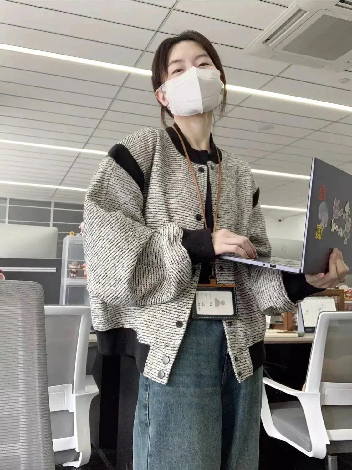 シンプル！ノーカラーコート春アウター通勤フレンチレトロコート春秋作ゆったり野球ウェアジャケットレディース韓国ファッション