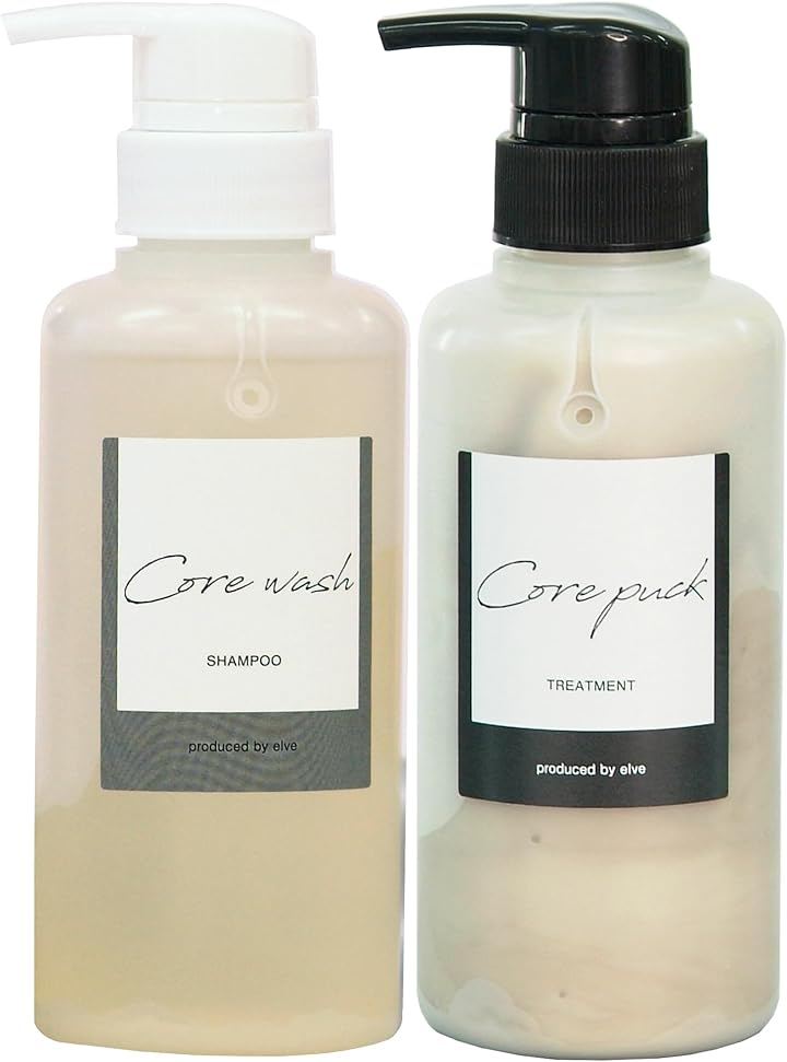 コアシャンプーコアパック セット シャンプートリートメント (オフホワイト, 300g)