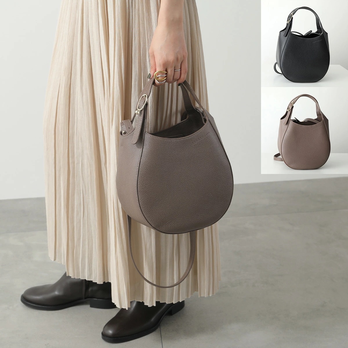 Longchamp ロンシャン ショルダーバッグ Le Foulonne S ル フローネ S 10328 021 レディース ハンドバッグ レザー 鞄 カラー2色