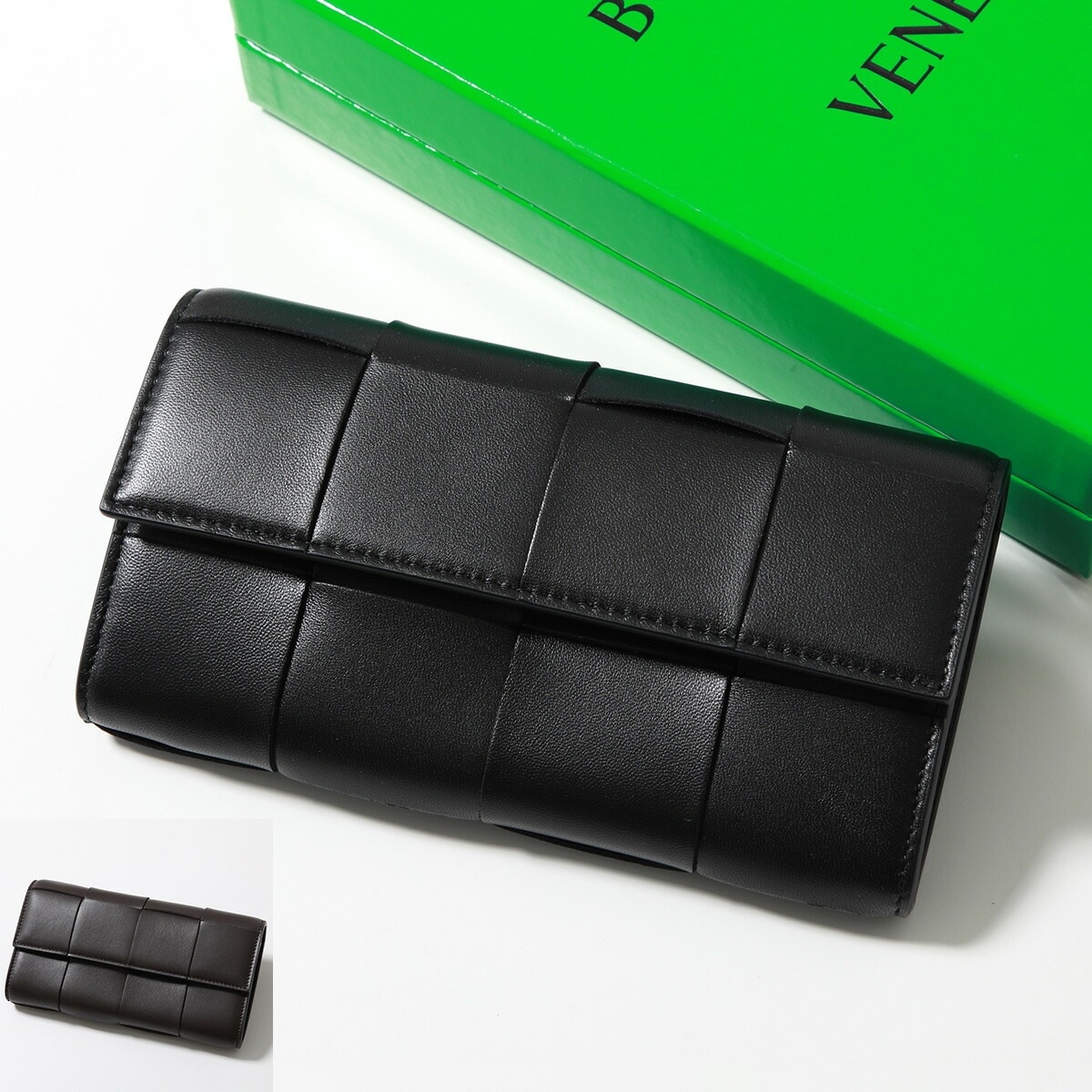 BOTTEGA VENETA ボッテガヴェネタ 長財布 742694 667433 VCQC4 8425 レディース マキシイントレ カセット レザー 二つ折り フラップ カラー2色