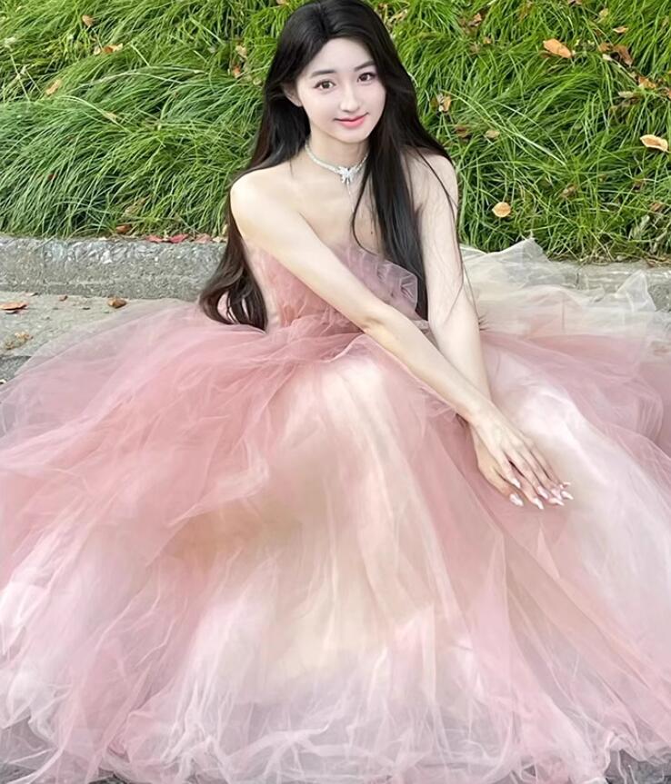 ドレス 高級感 花嫁ドレス カラードレス 撮影用のワンピース ロングドレス 韓国風 前撮り 同窓会 イブニングドレス パーティードレス お姫様ドレス セクシー 発表会 スレンダー 上品 エレガント 披