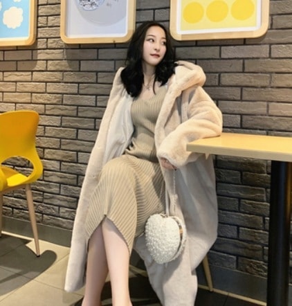 アウター デート モテアイテム もこもこアウター ロングコート ロング丈 長袖 モコモコ ふわふわ 可愛い きれいめ 上品 おしゃれ かっこいい 可愛い ラブリー キュート ガーリー クールその他 アウター