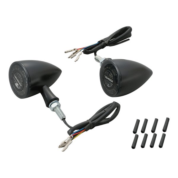 ウインカー LEDテールランプ一体リアウインカー ロケット・ブレット マットブラック 15337