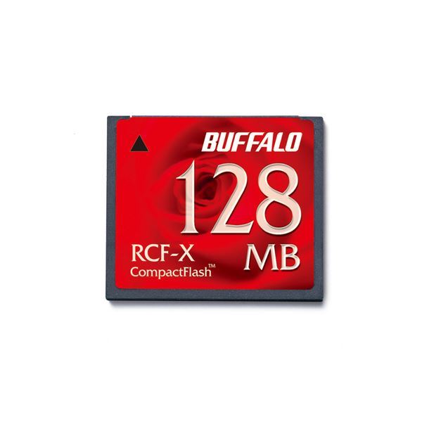 （まとめ）バッファロー コンパクトフラッシュ 128MB RCF-X128MY 1枚 [x2セット]
