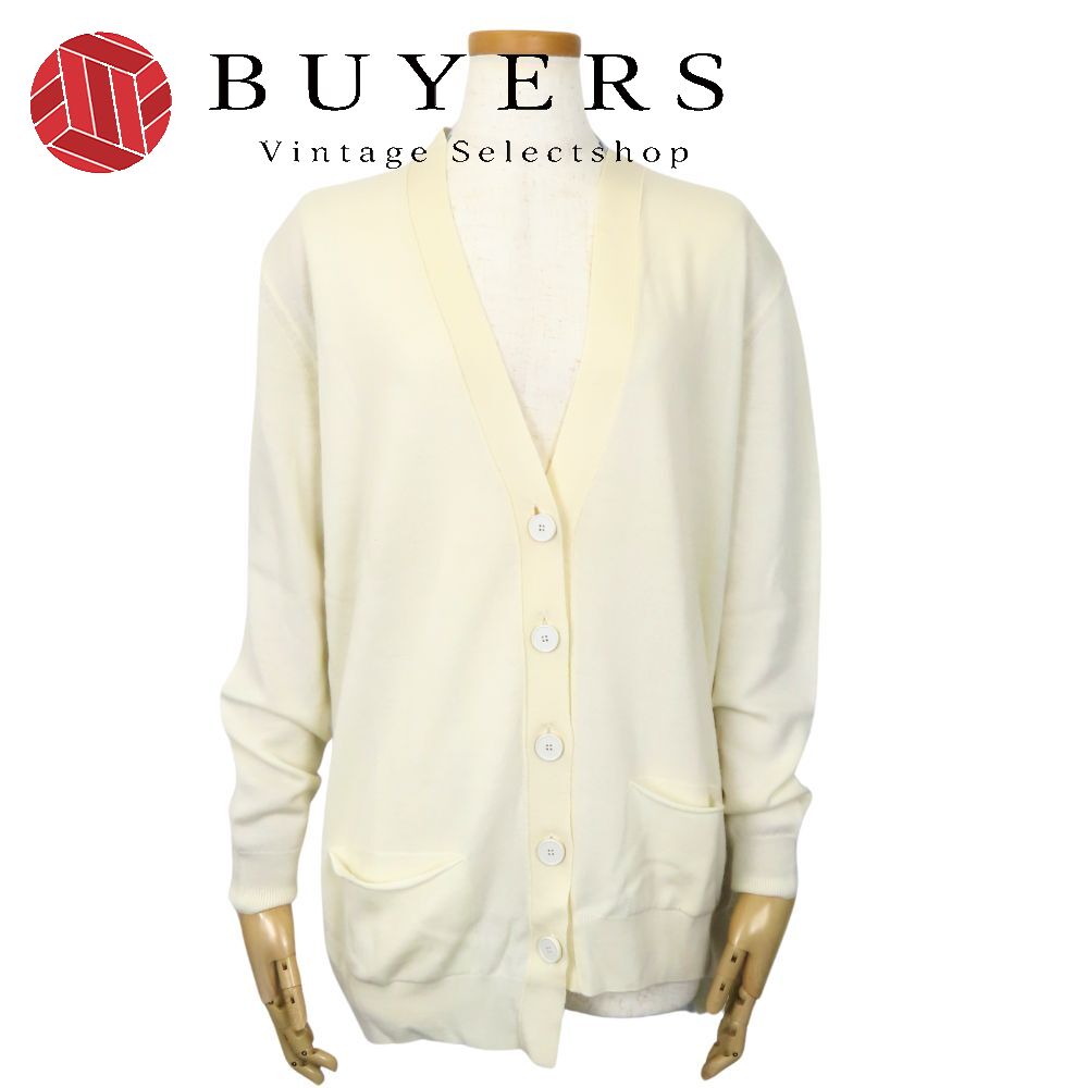 中古 カーディガン XS ウール アイボリー サックスブルー アシンメトリー バイカラー アパレル レディース 女性 38,610円