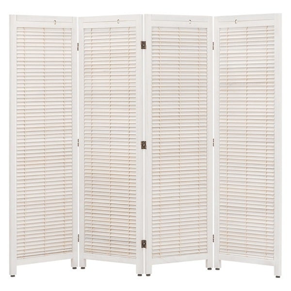 MS-8124WS ルーバーパーテーション4連 ホワイトウォッシュ メーカー直送 15,385円
