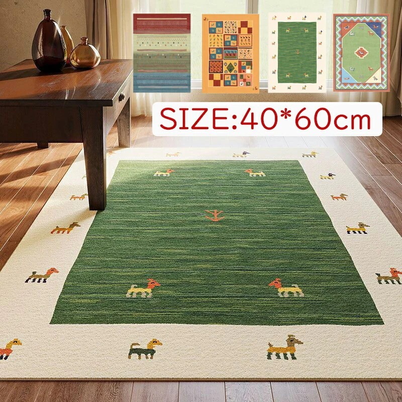 【1-3日出荷】カーペット ラグマット 40×60cm80×120cm オールシーズン 洗えるラグ リビングマット 廊下敷物 キッチン 一人暮らし 滑り止め ラッグマット 洗面所 新生活応援
