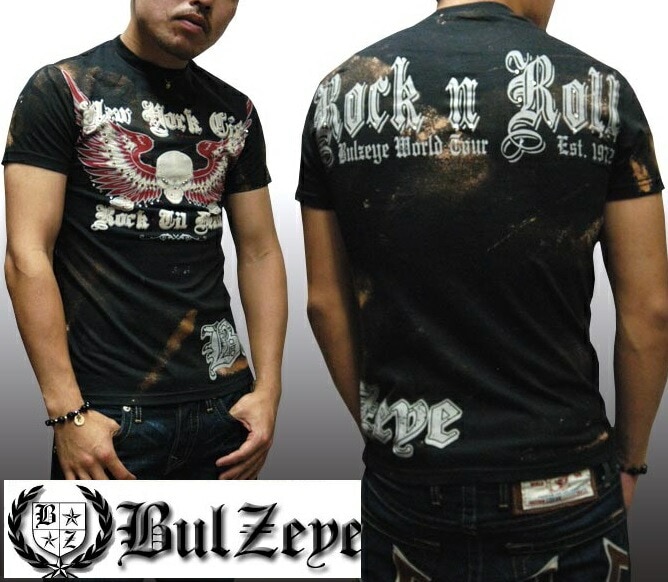 ブルズアイ メンズ Tシャツ ブラック BULZEYE 海外 セレブ ジェイミーフォックス ミッシーエリオット T-ペイン チンギー 着用 トップス インポート LAセレブ ブランド LAカジュア
