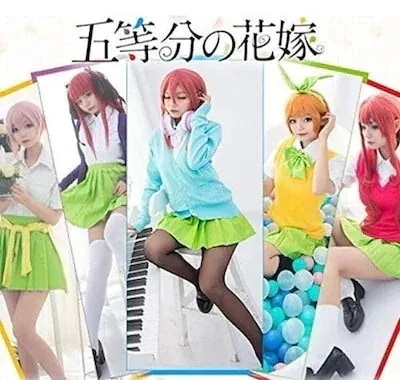[最安値挑戦]なかの よつば 一花 JK制服コスプレコスチュームプリ 中野 五等分の花嫁コスプレ衣装 三玖 中野
