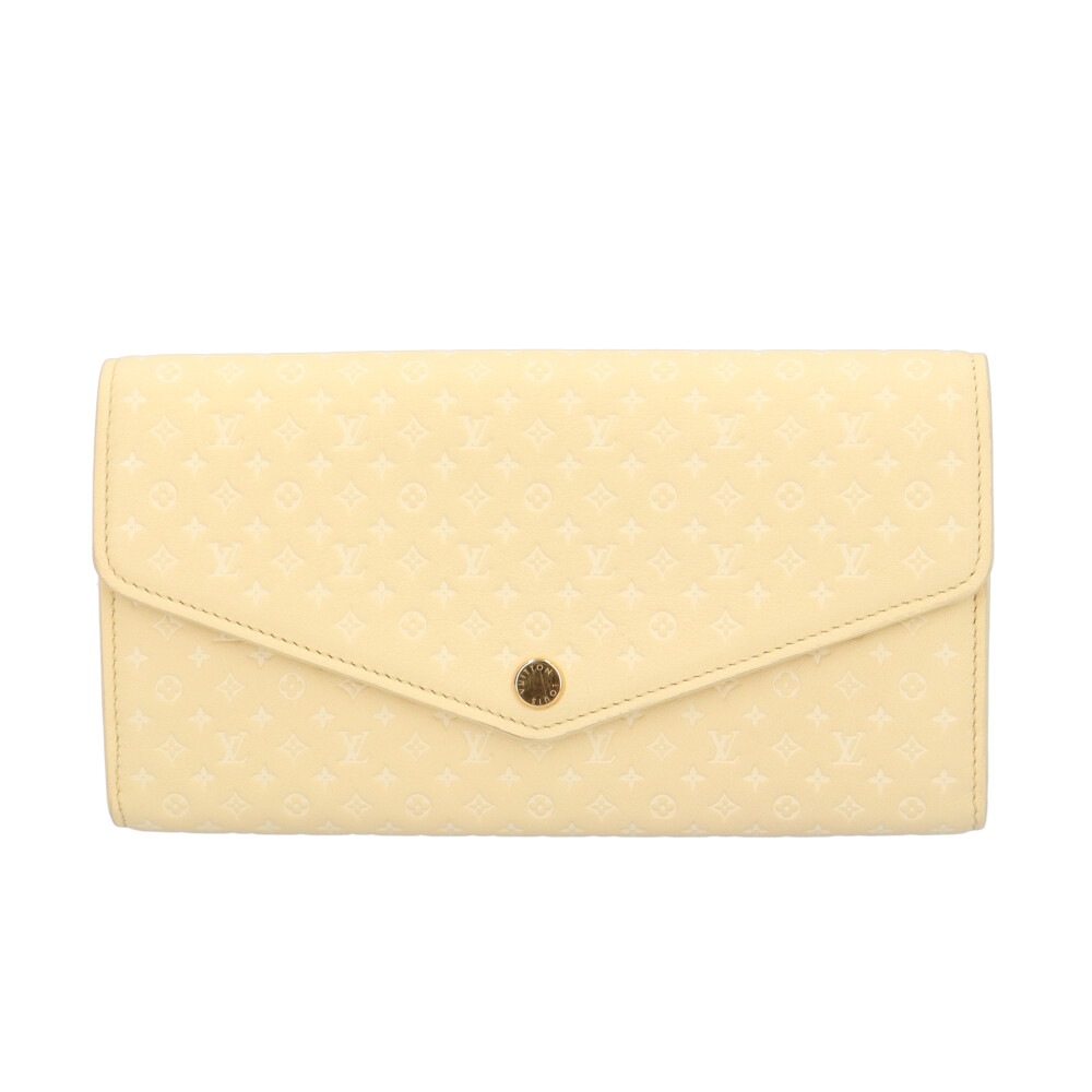 ルイヴィトン 日本限定 ポルトフォイユ サラNM ナノモノグラム 長財布 レザー M82231 LOUIS VUITTON 中古