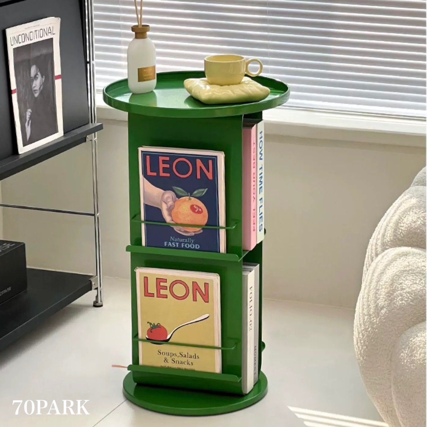 スタンド マガジン ラック ラウンド サイドテーブル 全3色 ディスプレイラック おしゃれ テーブル 韓国インテリア 韓国雑貨 韓国っぽ インテリア雑貨 韓国 北欧 70PARK 24,805円