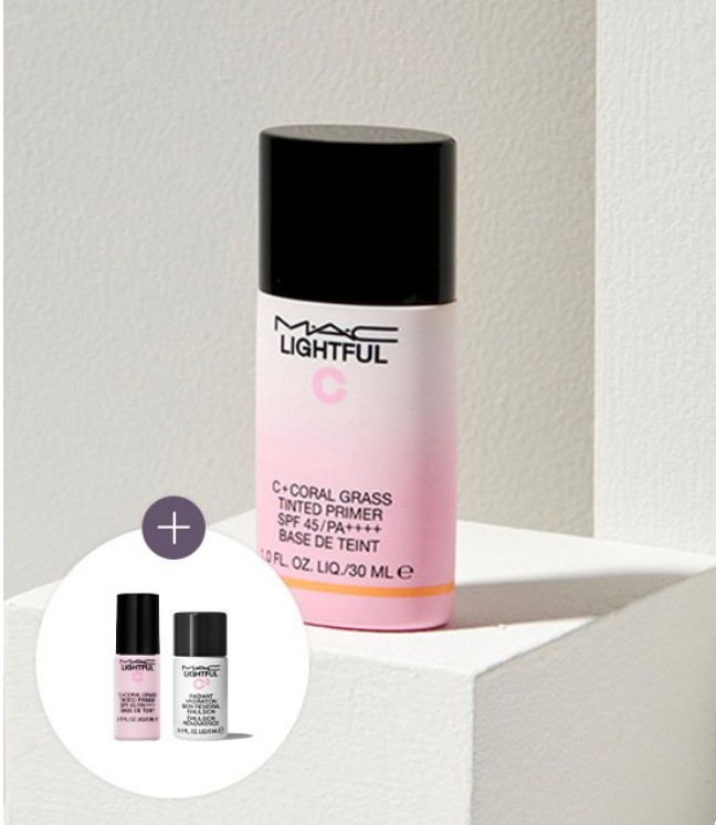 [1+1]ライトフルc+コーラルグラスティンテッドフライSPF45/PA++++/30ml ローズトーンアップベース/保湿 日焼け止め 毛穴カバー ベース UV 崩れにくい ピンクベージュ トーンア