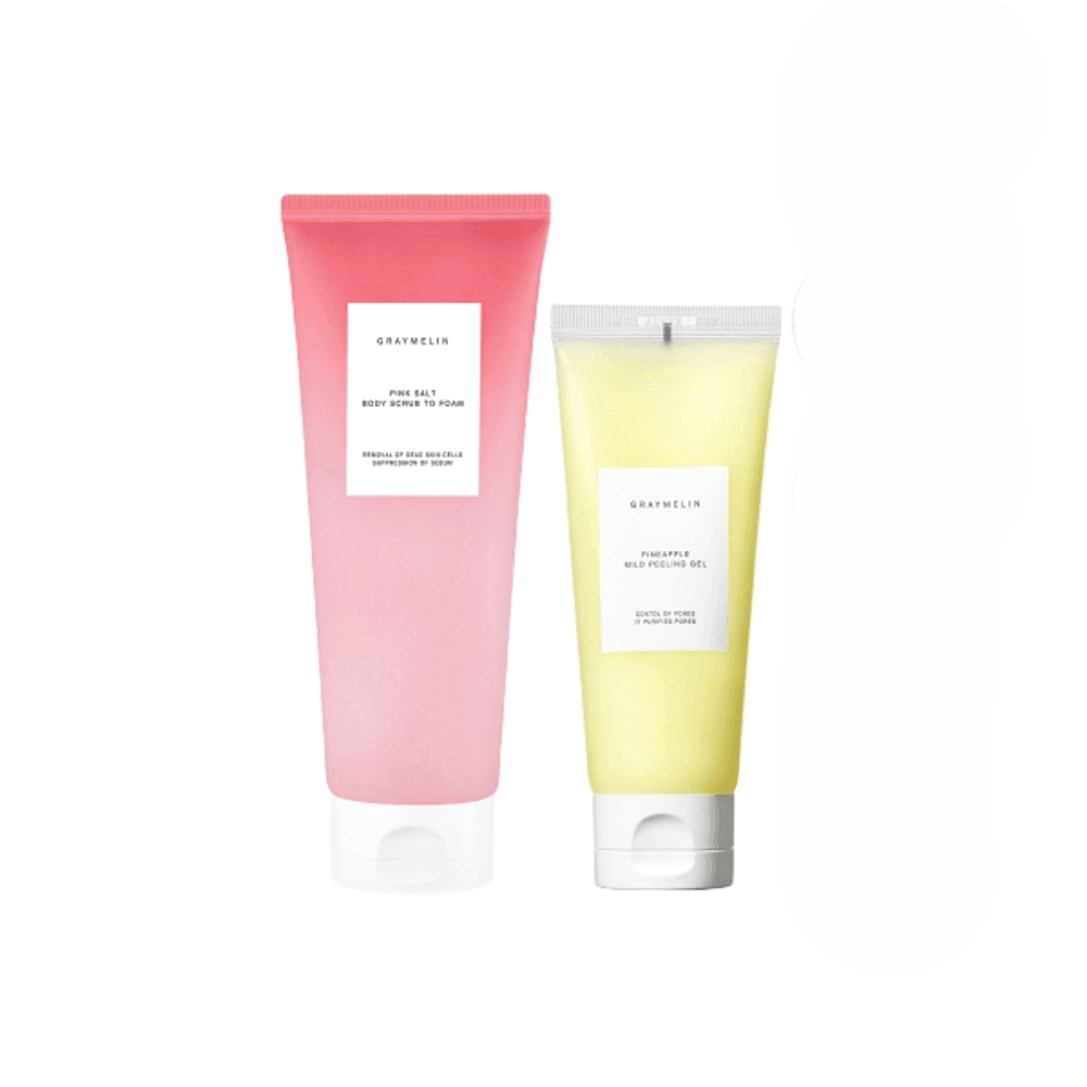 [SET] 卵肌角質ケアセット (ピーリングジェル100ml+ボディスクラブ300g)