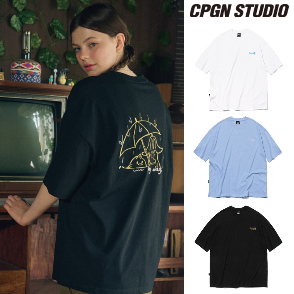 【CPGN STUDIO】 Rainy Day Embroidery Short Sleeve Tee