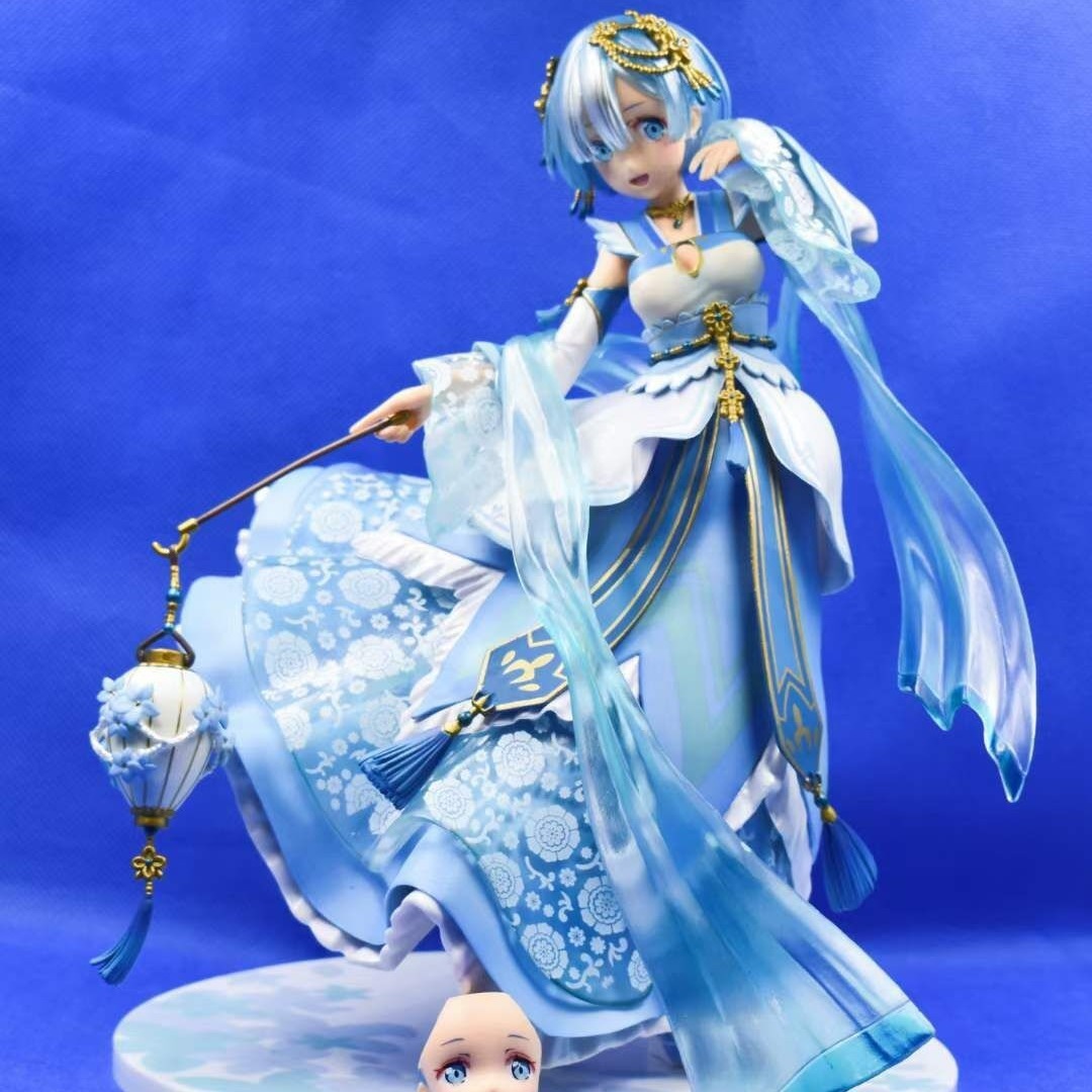 ゼロスタートからハンフレンムのフィギュア装飾品ドレスドレスグオスタイルレムランタンアニメーション図