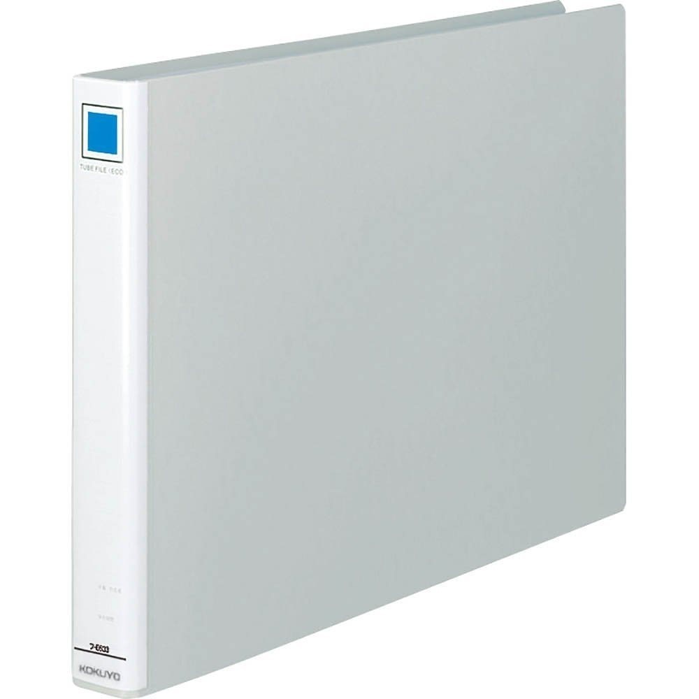 （まとめ買い）チューブファイル エコ A3横 2穴 300枚収容 シルバー フ-E633C [x3]