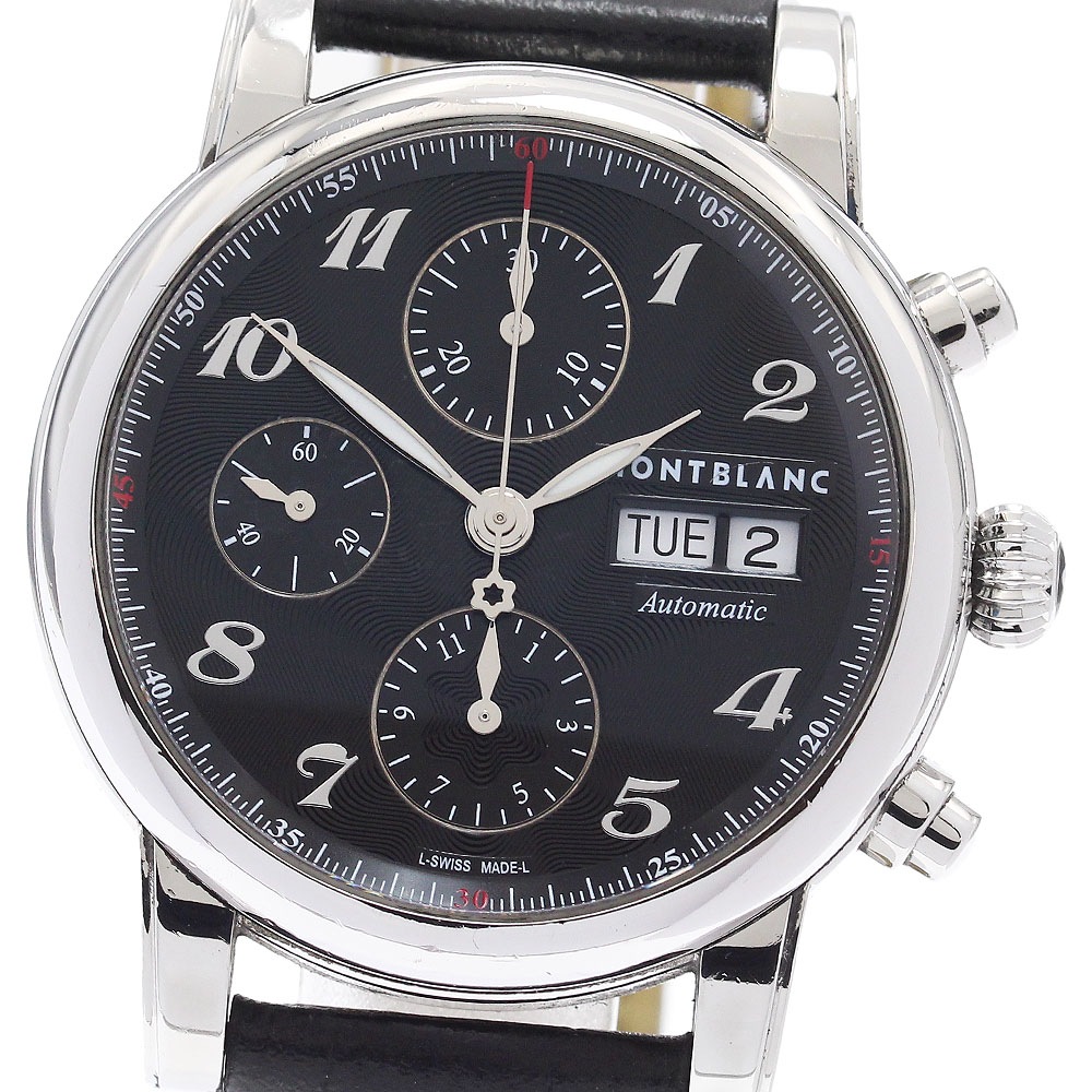 モンブラン MONTBLANC 7201 マイスターシュティック クロノグラフ デイデイト 自動巻き メンズ _948869【中古】