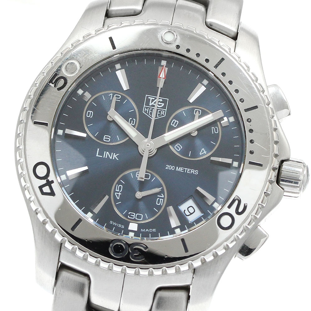 タグホイヤー TAG HEUER CJ1112 リンク デイト クロノグラフ クォーツ メンズ _938619【中古】