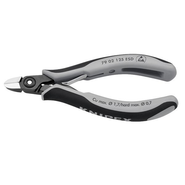 KNIPEX クニペックス エレクトロニクスニッパー ESD サイズ60x20x120mm パック入 7902-125ESDSB