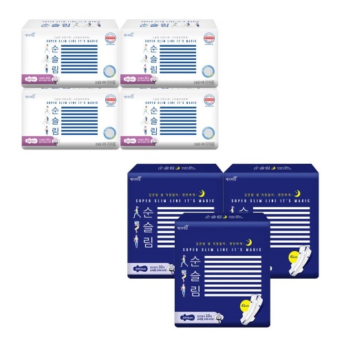 予知美人純スリム生理用ナプキン大型16Px4パック+スーパーロングオーバーナイト生理用ナプキン10Px3パック学校快適快適なさわやかな