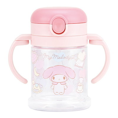 他サイト： マイメロディ KSHW1N サンリオ ベビー用 両手ハンドル付き ストローマグ (260ml 折り畳み式 ハンドル 対象年齢1才頃から)の商品画像