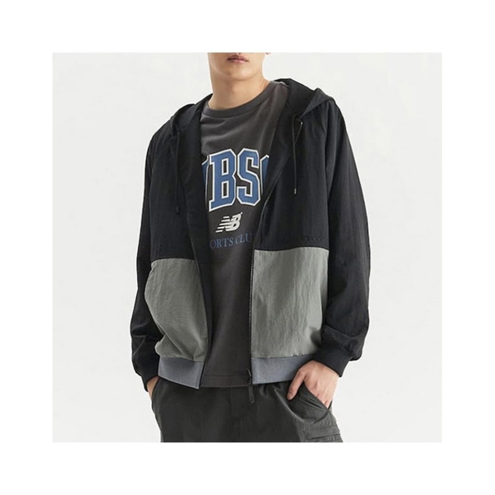 ニューバランス UNI セミオーバー両面パーカージップアップ NBMDD31043-19