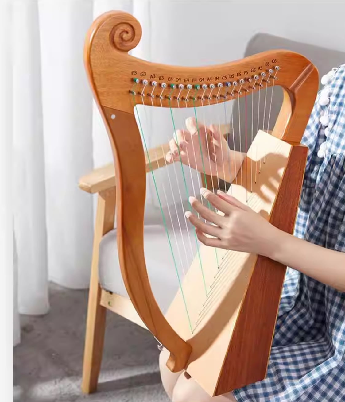 ハープ 19弦 ポータブル 弦楽器
