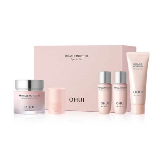 ミラクルモイスチャー セラミド ブースティングクリーム スペシャルセット, 1セット [クリーム,リップセリン,トナー,ローション,クレンジングフォーム]