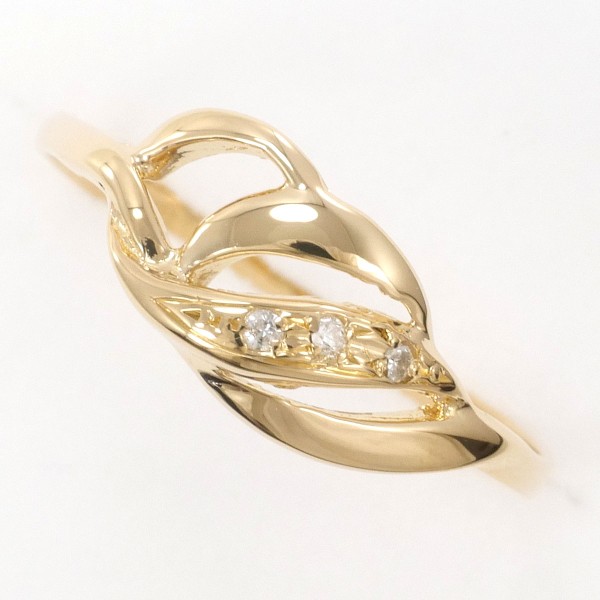 K18 18金 YG イエローゴールド リング 指輪 11号 ダイヤ ジュエリー 中古 17,856円