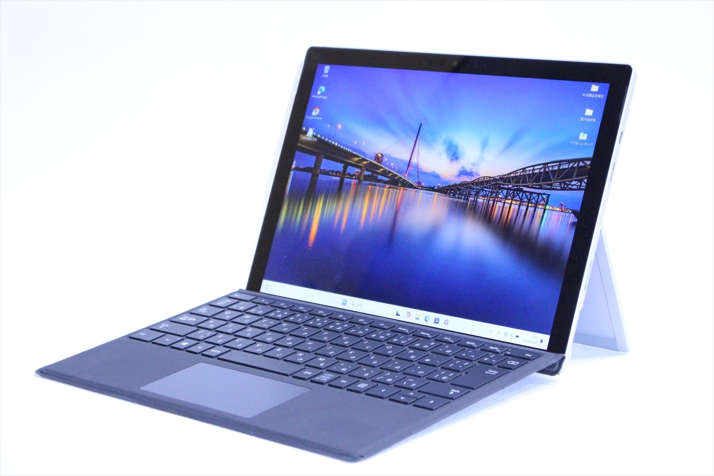 即配 良品 バッテリー良 純正キーボード付 11世代Corei5 Surface Pro7+ i5-1135G7 8GB 256G 12.3タッチ Wi-Fi6 Office AAA評価