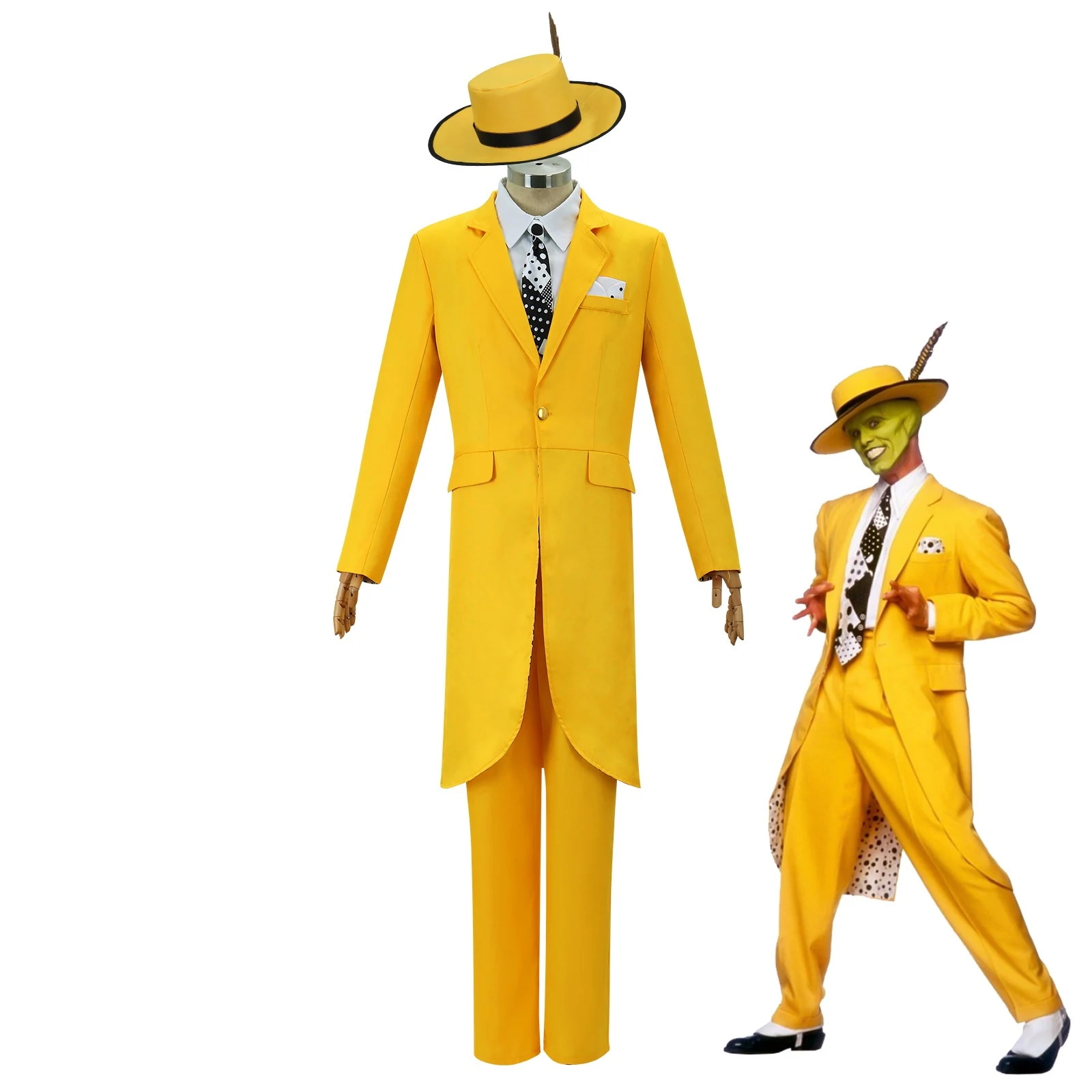 変相怪傑cos服jimcarry金凱瑞コスプレマスク人コスプレ服ハロウィーン