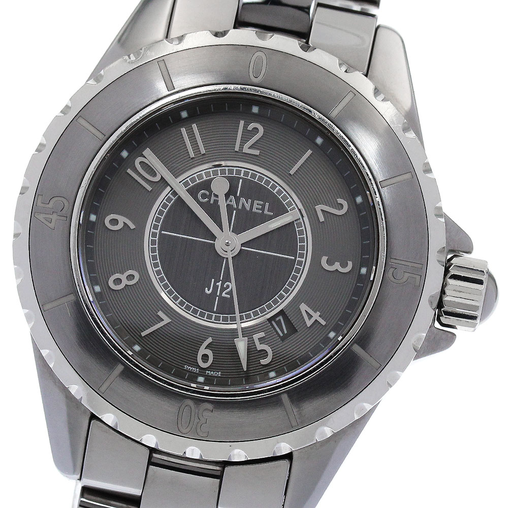 シャネル CHANEL H2978 J12 クロマティック デイト クォーツ レディース 保証書付き_894780【中古】