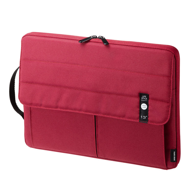 （まとめ買い）カジュアルPCインナーケース 13.3型ワイド レッド IN-CA13R [x3]