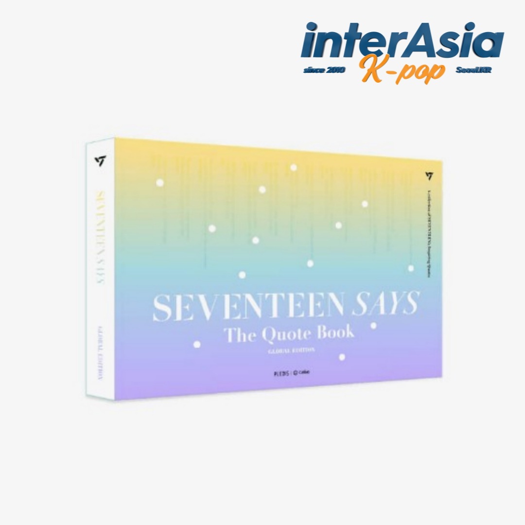 SEVENTEEN - SEVENTEEN SAYS (The Quote Book) GLOBAL EDITION