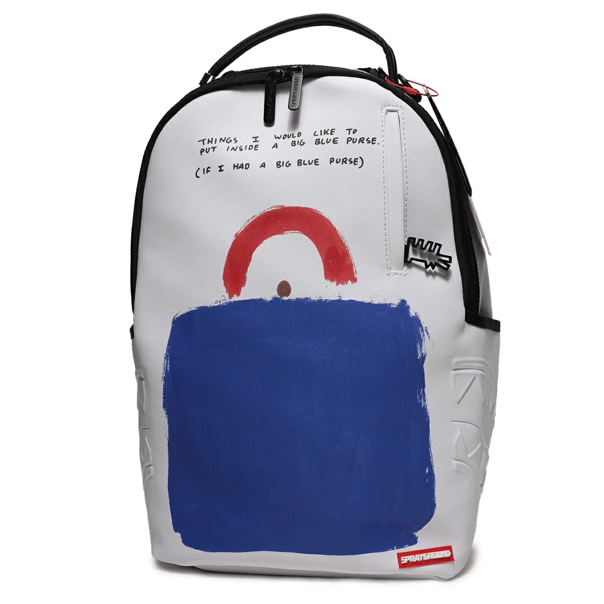 SPRAY GROUND × キースヘリング リュック バックパック 大きめ 大容量 高機能 メンズ レディース 白 Keith Haring 限定 コラボ