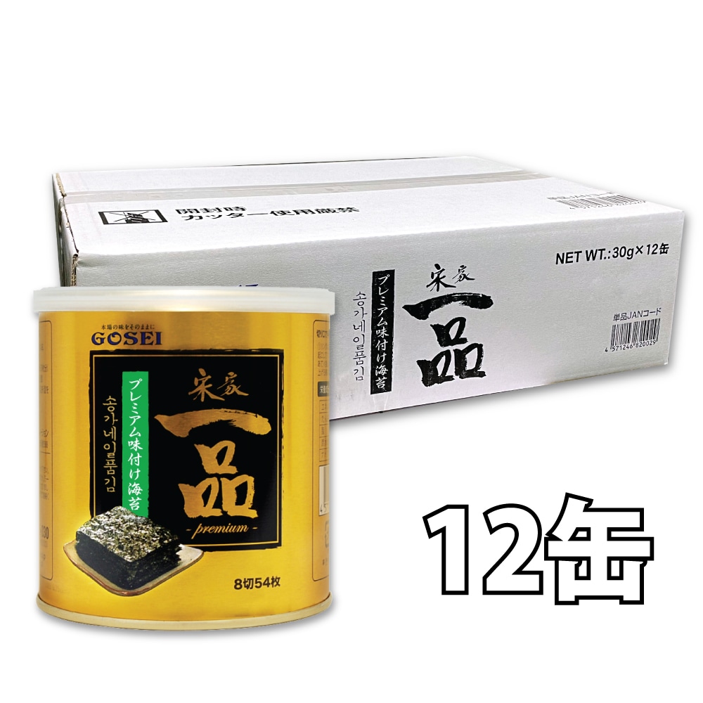 宋家 一品のり 1BOX 12缶入　五星 一品味付け海苔 韓国海苔 韓国のり 韓国食品 味付けのり 韓国お土産お歳暮 お中元 お贈り物 ギフト プレゼント 6,073円