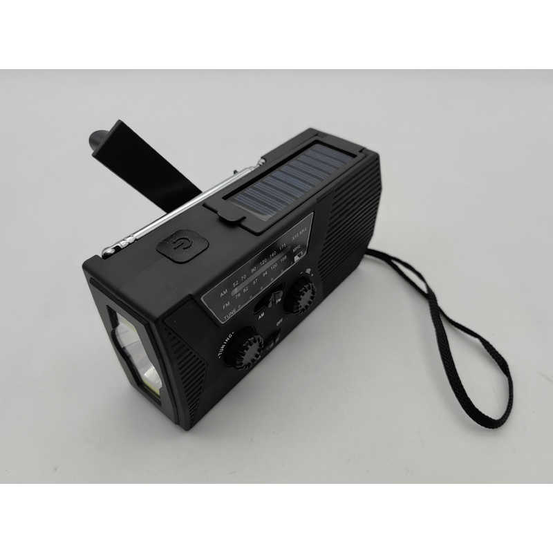 ヒース　ソーラー手回し充電機能付き防災ラジオ ［ワイドFM対応 /防滴ラジオ /AM/FM］　HI-9BK 4,851円