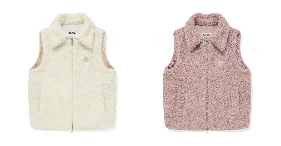 CHERRY HAIRY FLEECE VEST