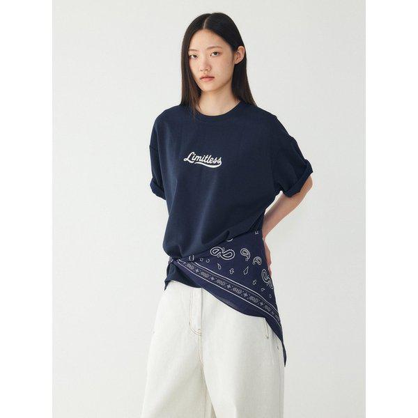 [再注文] 両面プリントアートワーク半袖Tシャツ_ネイビー9176222993