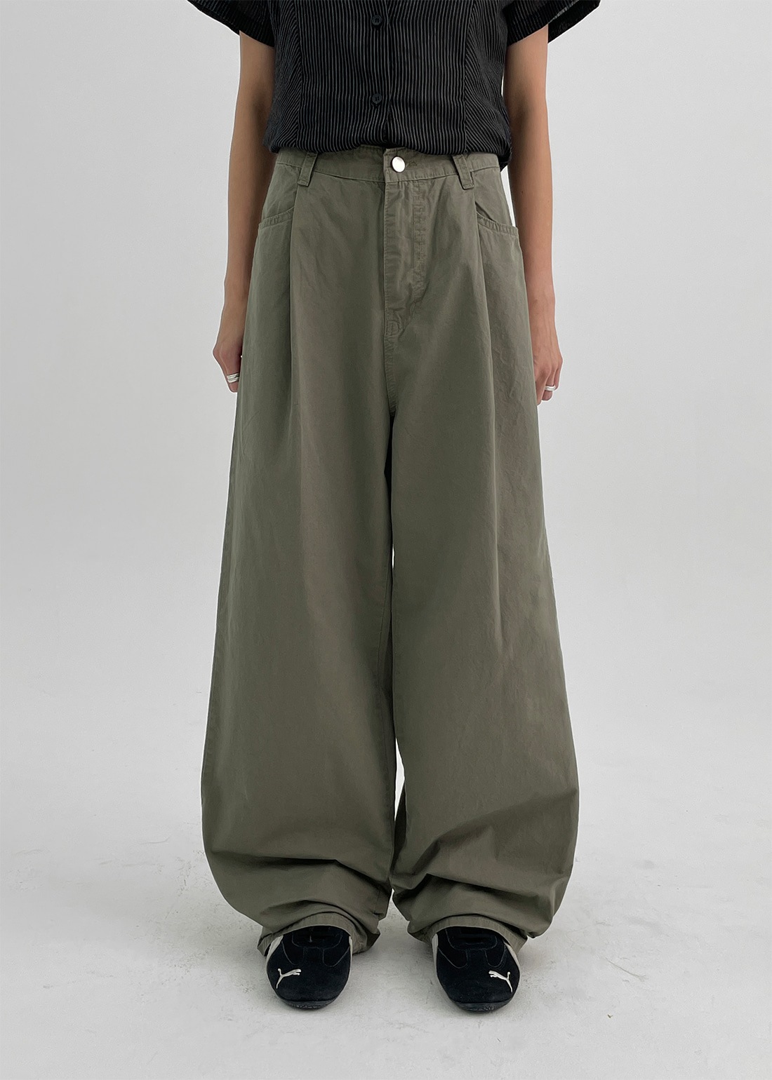 トレットサマーワイドコットンパンツ