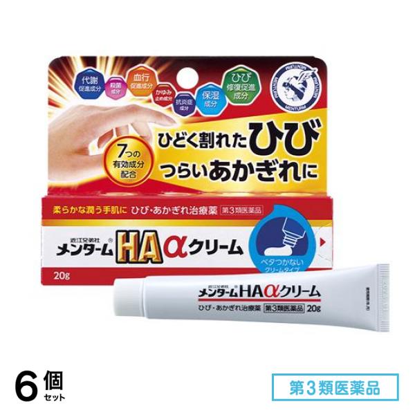 第３類医薬品 近江兄弟社メンタームHAαクリーム 20g 6個セット