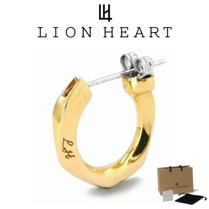 ピアス メンズ LH for Gift クロッシングピアス リトルフラグメント K10 10金 ポスト 316L LH-1EA124 メンズピアス 片耳用 1点売り
