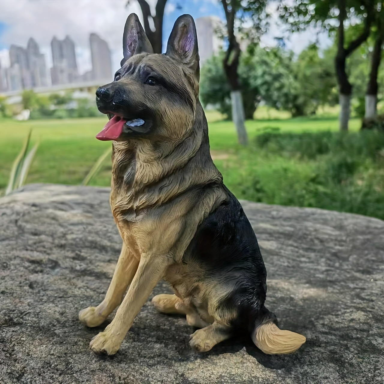 ガーデンオーナメント ガーデンインテリア 樹脂 犬 ドッグ かわいい アニマル ガーデン インテリア ホームデコ フィギュア 庭 ペット 4-7