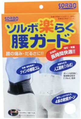 ソルボ 楽らく腰ガード レギュラー 2L 63333・ブラック