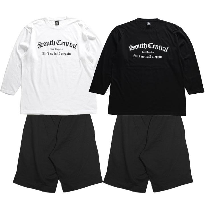 ACE FLAG 上下セット 長袖 Tシャツ ロンT ブランド スウェット ハーフパンツ メンズ 春秋冬用 黒 白 大きいサイズ エースフラッグ セットアップ ACE