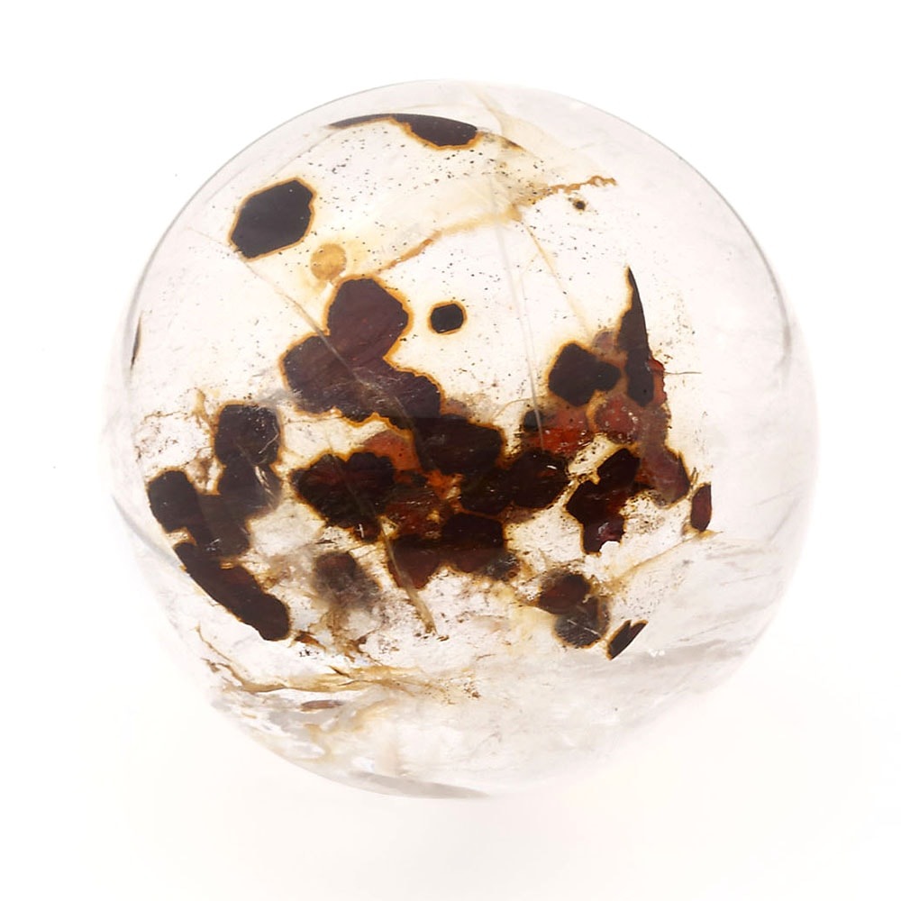 「1点もの 現品」 1粒売り 天然 オーラクォーツ ブラジル産 16mm パワーストーン バラ売り 天然石 パワーストーン ばら売り ビーズ 穴あき 1玉売り アクセサリー パー zz000120-z