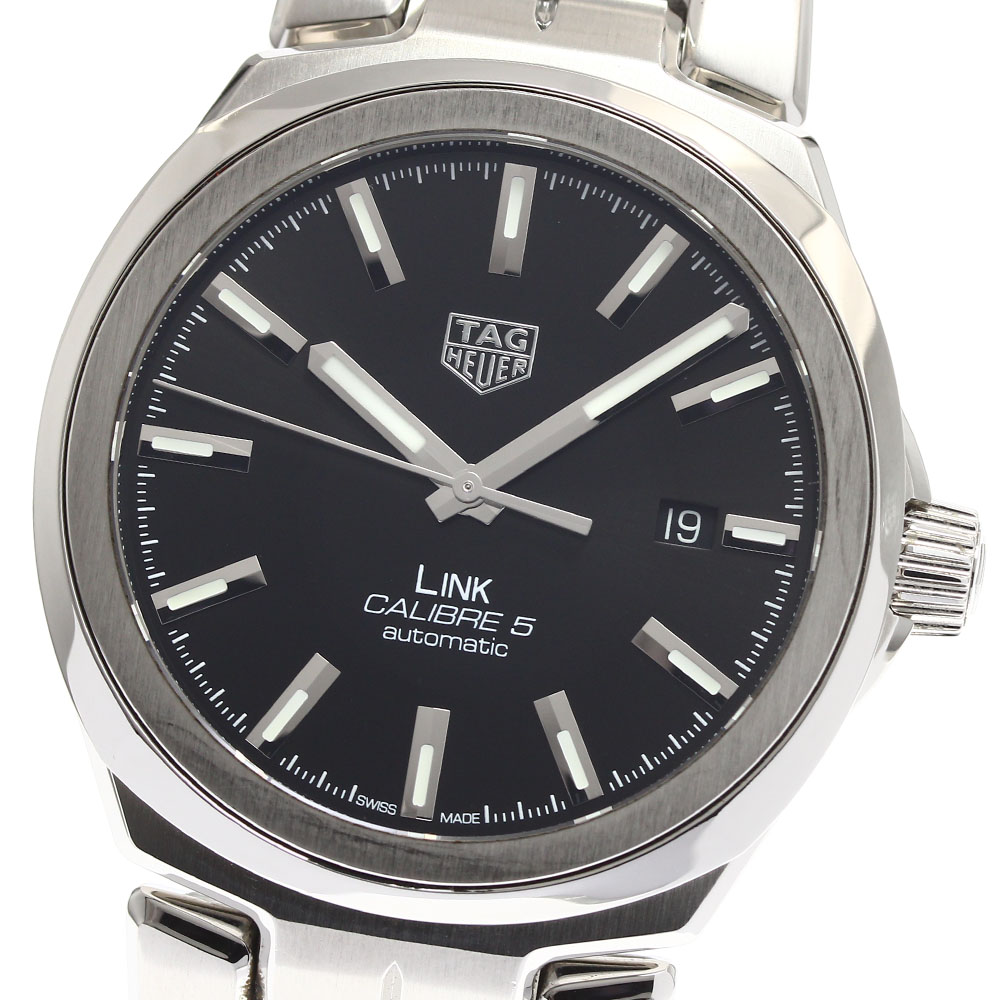 タグホイヤー TAG HEUER WBC2110-0 リンク キャリバー5 デイト 自動巻き メンズ 箱・保証書付き_899869【中古】