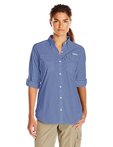 Columbia Womens Bonehead II W Long Sleeve Shirt, Large, Bluebell Columbia Womens Bonehead II W Long Sleeve Shirt, Large, Bluebell