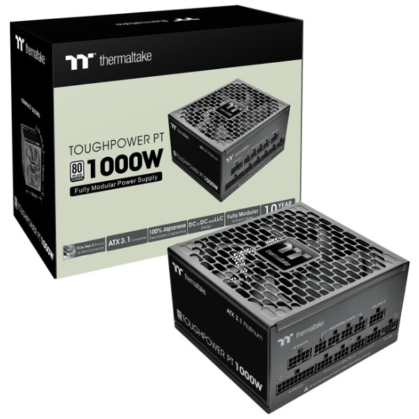 Thermaltake PS-TPP-1000FNFAPJ-1 TOUGHPOWER PT/1000W ATX3.1 PLATINUM 電源ユニット (1000W) メーカー直送